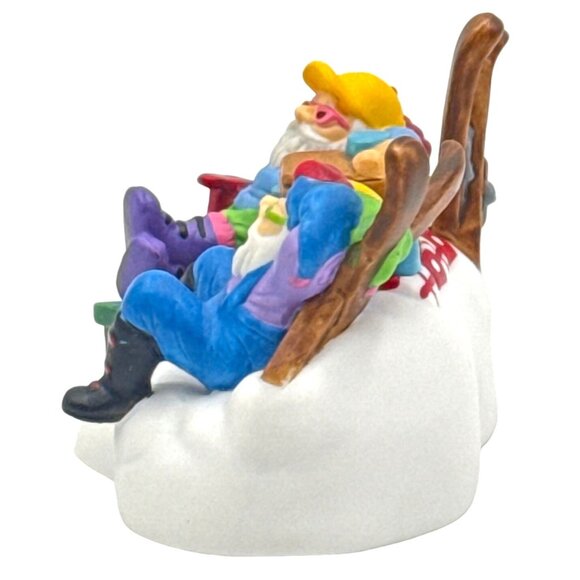 Dept 56 North Pole Village Ski Bums Elves Snow Skiing 56710 Winter Sports Xmas - Picture 4 of 7